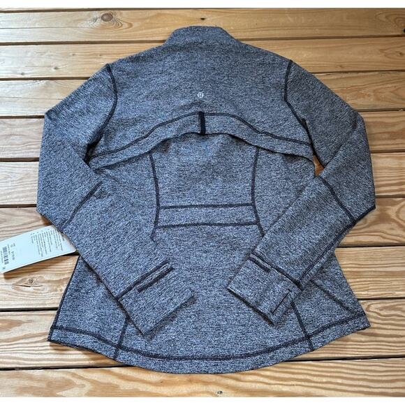 NWT $118 Lululemon Heather Define Jacket Size 12 Women’s Black White - Picture 2 of 8